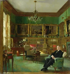 Otto Beit in His Study at Belgrave Square, 1913